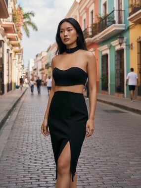 Seek the label black cutout dress xs